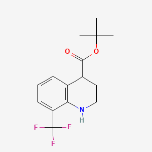 Tert-butyl 8-(trifluoromethyl)-1,2,3,4-tetrahydroquinoline-4-carboxylate