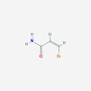 molecular formula C3H4BrNO B13517346 (2Z)-3-bromoprop-2-enamide 