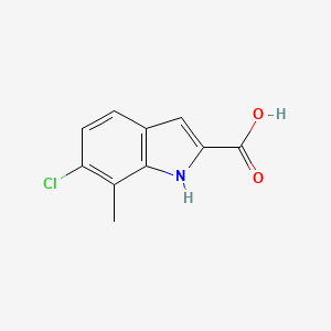 molecular formula C10H8ClNO2 B1351739 6-chloro-7-methyl-1H-indole-2-carboxylic Acid CAS No. 383132-29-4