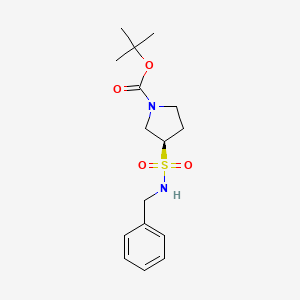 molecular formula C16H24N2O4S B13517405 tert-butyl (3R)-3-(benzylsulfamoyl)pyrrolidine-1-carboxylate 