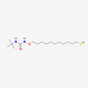 molecular formula C16H34N2O2S B13517436 1-Tert-butyl-3-[(11-sulfanylundecyl)oxy]urea 