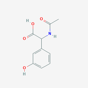 molecular formula C10H11NO4 B13517450 2-acetamido-2-(3-hydroxyphenyl)acetic Acid 