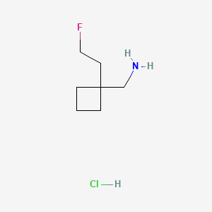 1-[1-(2-Fluoroethyl)cyclobutyl]methanaminehydrochloride