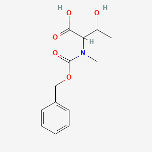 molecular formula C13H17NO5 B13517484 2-{[(Benzyloxy)carbonyl](methyl)amino}-3-hydroxybutanoic acid 