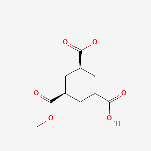 molecular formula C11H16O6 B13517515 (1s,3R,5S)-3,5-bis(methoxycarbonyl)cyclohexane-1-carboxylic acid 