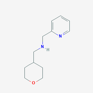 molecular formula C12H18N2O B13517547 [(Oxan-4-yl)methyl][(pyridin-2-yl)methyl]amine 