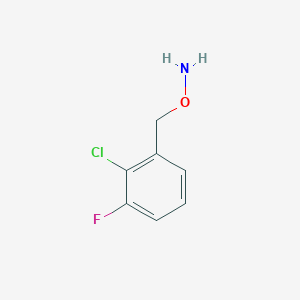 molecular formula C7H7ClFNO B13517553 O-(2-Chloro-3-fluorobenzyl)hydroxylamine 