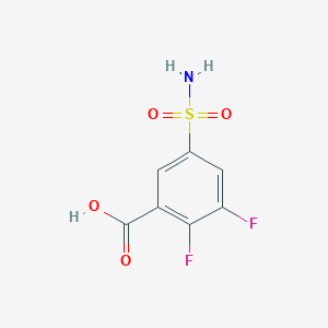 2,3-Difluoro-5-sulfamoylbenzoic acid