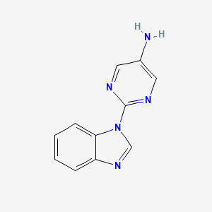 2-(1h-1,3-Benzodiazol-1-yl)pyrimidin-5-amine