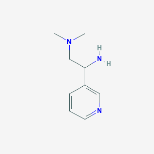 [2-Amino-2-(pyridin-3-yl)ethyl]dimethylamine