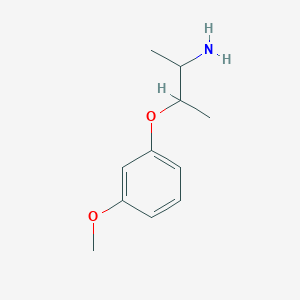 molecular formula C11H17NO2 B13517606 3-(3-Methoxyphenoxy)butan-2-amine 