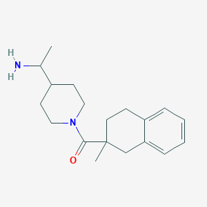 1-[1-(2-Methyl-1,2,3,4-tetrahydronaphthalene-2-carbonyl)piperidin-4-yl]ethan-1-amine