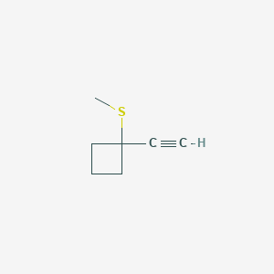 1-Ethynyl-1-(methylsulfanyl)cyclobutane