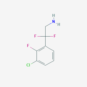 2-(3-Chloro-2-fluorophenyl)-2,2-difluoroethan-1-amine