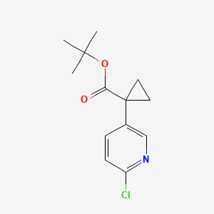 Tert-butyl 1-(6-chloropyridin-3-yl)cyclopropane-1-carboxylate