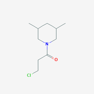 molecular formula C10H18ClNO B1351772 3-Chloro-1-(3,5-dimethylpiperidin-1-yl)propan-1-one CAS No. 349097-99-0