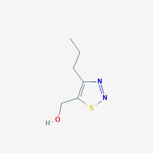 molecular formula C6H10N2OS B13517735 (4-Propyl-1,2,3-thiadiazol-5-yl)methanol 