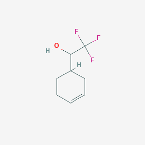 molecular formula C8H11F3O B13517755 1-(Cyclohex-3-en-1-yl)-2,2,2-trifluoroethan-1-ol 