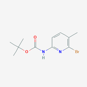 molecular formula C11H15BrN2O2 B13517760 Tert-butyl (6-bromo-5-methylpyridin-2-yl)carbamate 