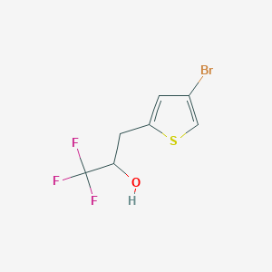 3-(4-Bromothiophen-2-yl)-1,1,1-trifluoropropan-2-ol