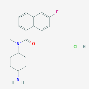 N-(4-aminocyclohexyl)-6-fluoro-N-methylnaphthalene-1-carboxamide hydrochloride