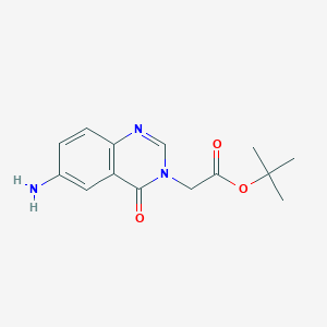 Tert-butyl 2-(6-amino-4-oxo-3,4-dihydroquinazolin-3-yl)acetate