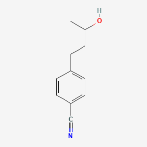 molecular formula C11H13NO B13517792 4-(3-Hydroxybutyl)benzonitrile 