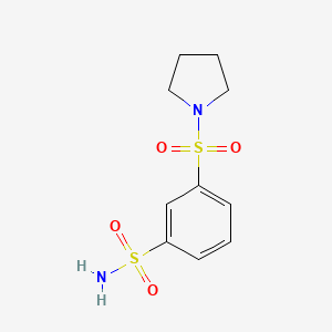 molecular formula C10H14N2O4S2 B13517803 3-(1-Pyrrolidinylsulfonyl)benzenesulfonamide 