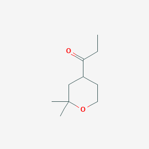 molecular formula C10H18O2 B1351783 1-(2,2-二甲基四氢-2H-吡喃-4-基)丙酮 CAS No. 77642-82-1
