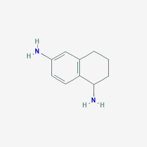 molecular formula C10H14N2 B13517854 1,2,3,4-Tetrahydronaphthalene-1,6-diamine 