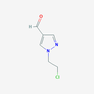 molecular formula C6H7ClN2O B1351786 1-(2-chloroethyl)-1H-pyrazole-4-carbaldehyde CAS No. 864723-36-4