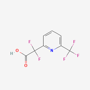 molecular formula C8H4F5NO2 B13517878 2,2-Difluoro-2-[6-(trifluoromethyl)pyridin-2-yl]aceticacid 