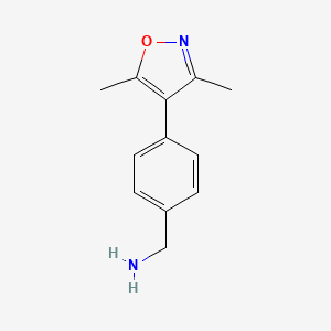 (4-(3,5-Dimethylisoxazol-4-yl)phenyl)methanamine