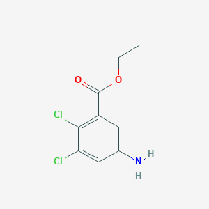 molecular formula C9H9Cl2NO2 B13517892 Ethyl 5-amino-2,3-dichlorobenzoate 