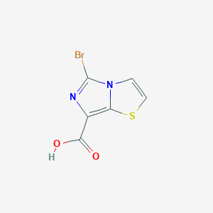 molecular formula C6H3BrN2O2S B13517909 5-Bromoimidazo[4,3-b][1,3]thiazole-7-carboxylic acid 