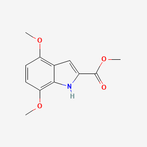 molecular formula C12H13NO4 B1351794 4,7-二甲氧基-1H-吲哚-2-甲酸甲酯 CAS No. 187607-71-2
