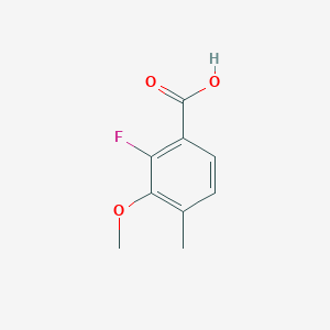 molecular formula C9H9FO3 B13517943 2-Fluoro-3-methoxy-4-methylbenzoic acid 