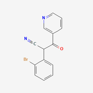 2-(2-Bromophenyl)-3-oxo-3-(pyridin-3-yl)propanenitrile