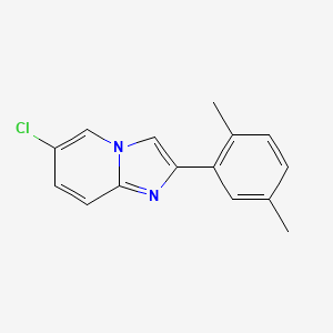 molecular formula C15H13ClN2 B1351799 6-氯-2-(2,5-二甲基苯基)咪唑并[1,2-a]吡啶 CAS No. 881040-64-8