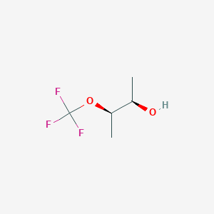 molecular formula C5H9F3O2 B13517994 (2R,3R)-3-(trifluoromethoxy)butan-2-ol 