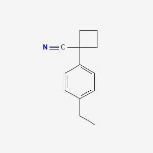 1-(4-Ethylphenyl)cyclobutane-1-carbonitrile