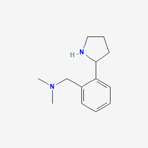 molecular formula C13H20N2 B1351803 N,N-Dimethyl[2-(2-pyrrolidinyl)phenyl]methanamine CAS No. 881041-86-7