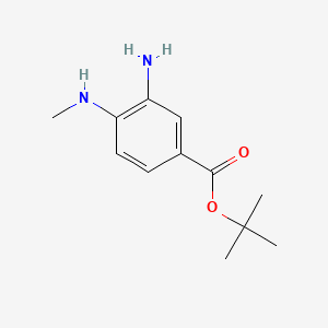 molecular formula C12H18N2O2 B13518106 Tert-butyl 3-amino-4-(methylamino)benzoate CAS No. 2639437-87-7