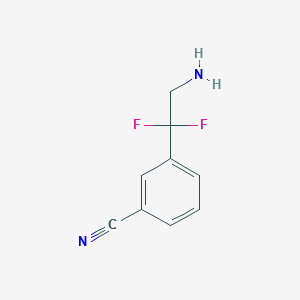 3-(2-Amino-1,1-difluoroethyl)benzonitrile