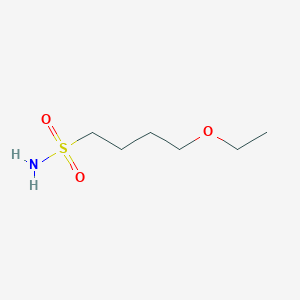 molecular formula C6H15NO3S B13518157 4-Ethoxybutane-1-sulfonamide 