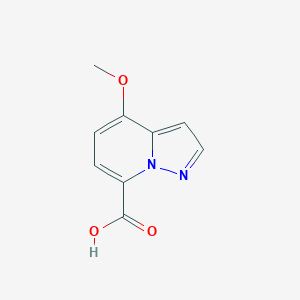 molecular formula C9H8N2O3 B13518159 4-Methoxypyrazolo[1,5-a]pyridine-7-carboxylic acid 