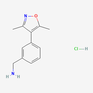 1-[3-(3,5-Dimethyl-1,2-oxazol-4-yl)phenyl]methanaminehydrochloride