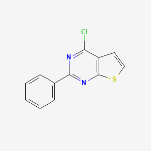molecular formula C12H7ClN2S B1351817 4-氯-2-苯基噻吩[2,3-d]嘧啶 CAS No. 56843-80-2