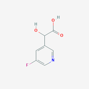 molecular formula C7H6FNO3 B13518222 2-(5-Fluoro-3-pyridyl)-2-hydroxyacetic Acid 