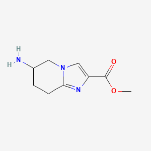 molecular formula C9H13N3O2 B13518234 Methyl 6-amino-5,6,7,8-tetrahydroimidazo[1,2-a]pyridine-2-carboxylate 